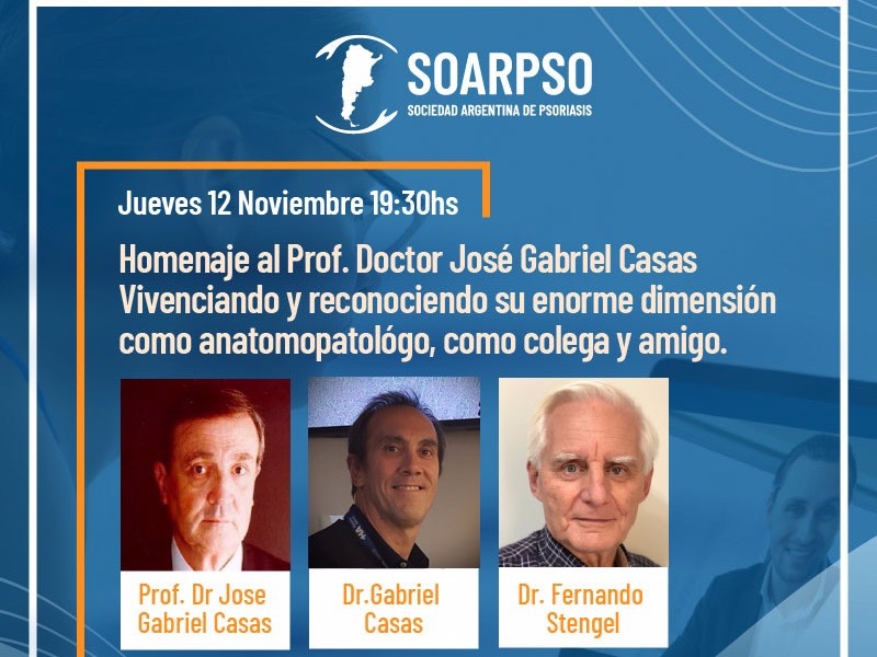 Webinario homenaje al Prof. Dr Jose Gabriel Casas.